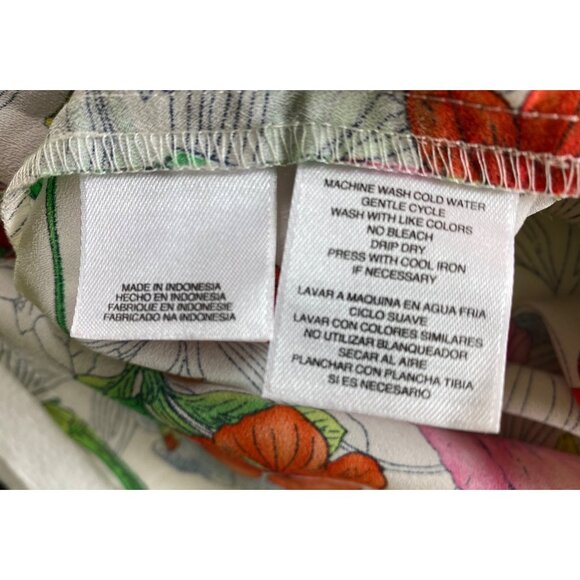 Jones New York Collection Floral  Button-Up Shirt Size 2 Retro Seventies Y2K - Picture 4 of 4